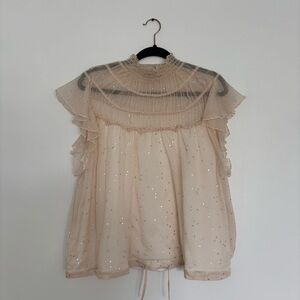 Lola & Sophie Women’s Studded Chiffon Blouse